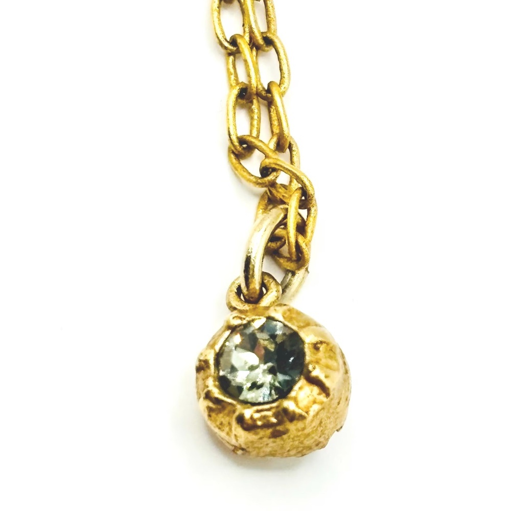Catherine Popesco Blue Double-Sided Swarovski Crystal Necklace - Made in France - Picture 8 of 10
